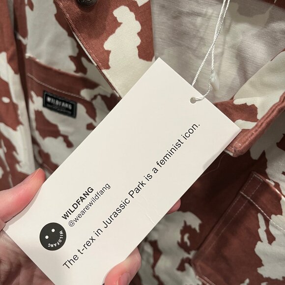 Wildfang Brown and White Jumpsuit- NWT - Picture 4 of 5